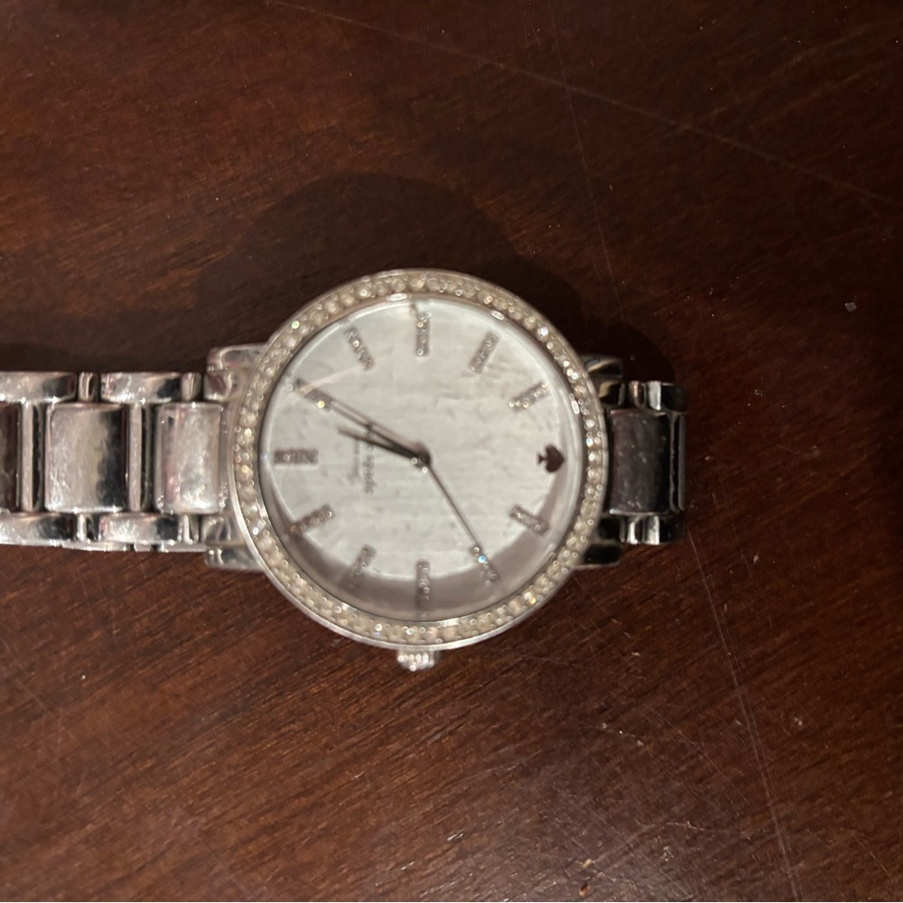 Michael Kors Silver Watch with Crystal Accents